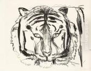 Tiger Head Ii by Edvard Munch