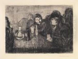 Kristiania Boheme I by Edvard Munch