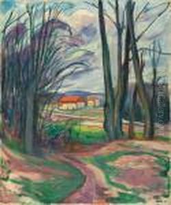 Landschaft In Skoyen by Edvard Munch