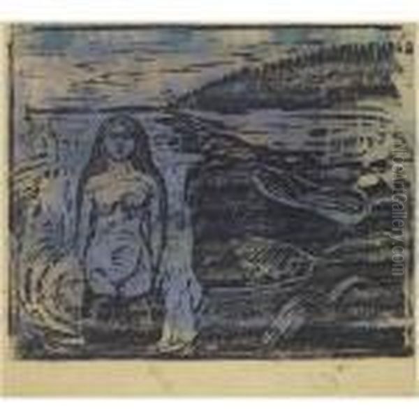 Woman Bathing - view 1