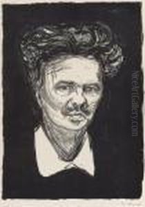 August Strindberg by Edvard Munch