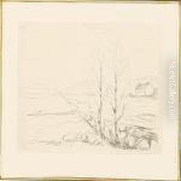 Landscape With A House And Two Trees - view 1