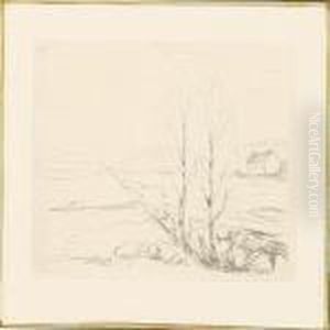 Landscape With A House And Two Trees