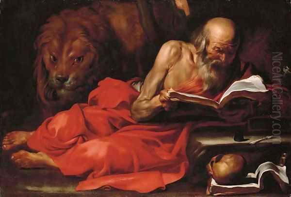 Saint Jerome reading - view 1