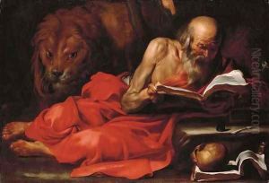 Saint Jerome reading