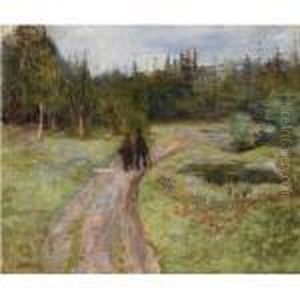 To Pa Vei Mot Skogen (couple On The Path To The Forest)
