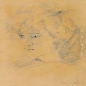 Portrait Of A Girl by Edvard Munch