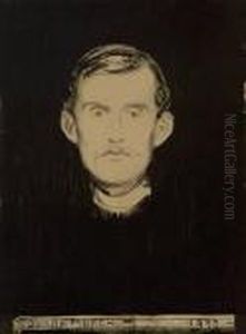Selvportrett Ii by Edvard Munch