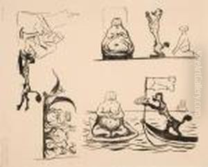 Puddelen Og Paddegrisen by Edvard Munch