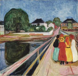 The Girls On The Bridge by Edvard Munch