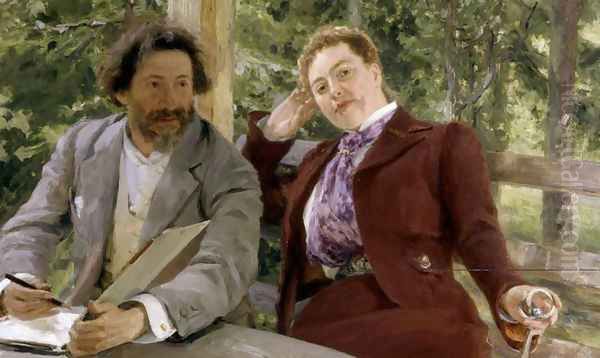 Double Portrait of Natalia Nordmann and Ilya Repin - view 1