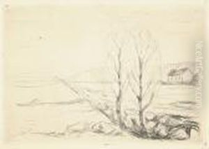 Norwegische Landschaft by Edvard Munch