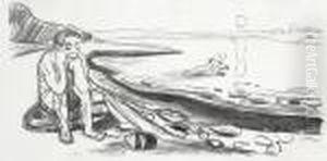 Omegas Flukt by Edvard Munch