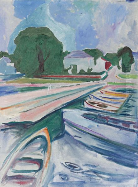 Rowboats At Asgardstrand - view 1