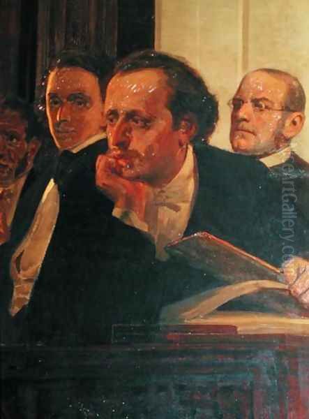 Michal Kleopas Oginski (1765-1833), Frederic Chopin (1810-49) and Stanislaw Moniuszko (1819-72), from Slavonic Composers, 1890s (detail) - view 1