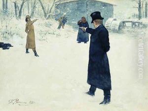 Eugene Onegin and Vladimir Lensky's duel