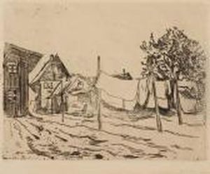 Laundry Drying In Travemunde by Edvard Munch