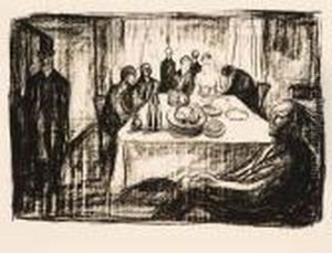 Bohemens Bryllup by Edvard Munch