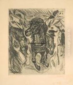 Galloperende Hest by Edvard Munch