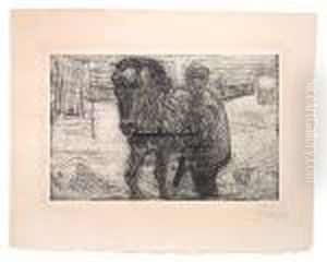 Mann Med Hest I by Edvard Munch