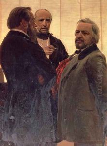 Vladimir Odoevsky (1803-69), Mily Balakirev (1837-1910) and Mikhail Ivanovich Glinka (1804-57), 1890s