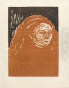 Woman's Head (woll 153; Schiefler 130) by Edvard Munch