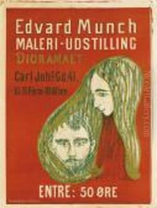 Poster: Man's Head In Woman's Hair