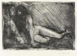 Secret (woll 436) by Edvard Munch