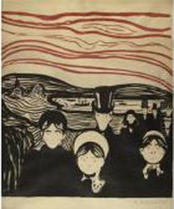 Angst (w. 63; Sch. 61) by Edvard Munch