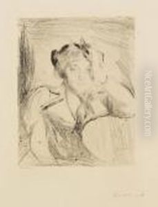Portrat Eines Jungen Madchens by Edvard Munch