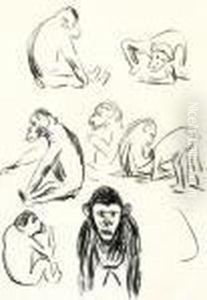 Apes (w.332) by Edvard Munch
