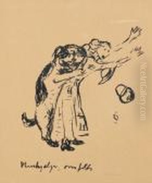 The Dog Attacking The Maid - view 1