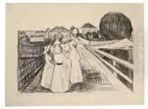 On The Bridge by Edvard Munch