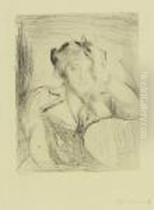 Portrait Eines Jungen Madchens by Edvard Munch