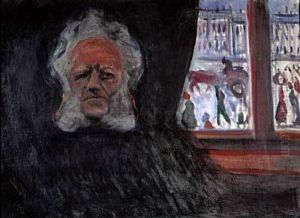 Henrik Ibsen Pa Grand Cafe by Edvard Munch