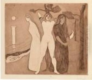 The Woman Ii (schiefler 21b; Woll 22) by Edvard Munch