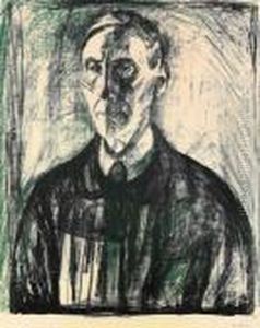 Professor Kristian Schreiner 1928 by Edvard Munch