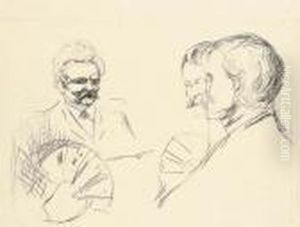 Card Players In Elgersburg by Edvard Munch