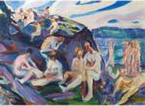 Men Bathing - view 1