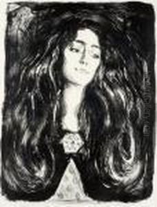 Brosjen. Eva Mudocci by Edvard Munch