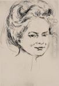 Kvinneportrett. Froken Harder by Edvard Munch