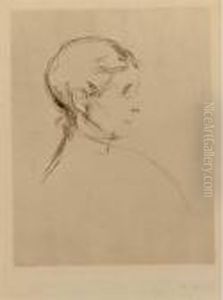 Portrait Einer Dame by Edvard Munch