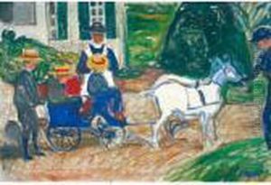Der Ziegenwagen (the Goats Carriage) by Edvard Munch