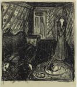 Der Mord (w. 705) by Edvard Munch