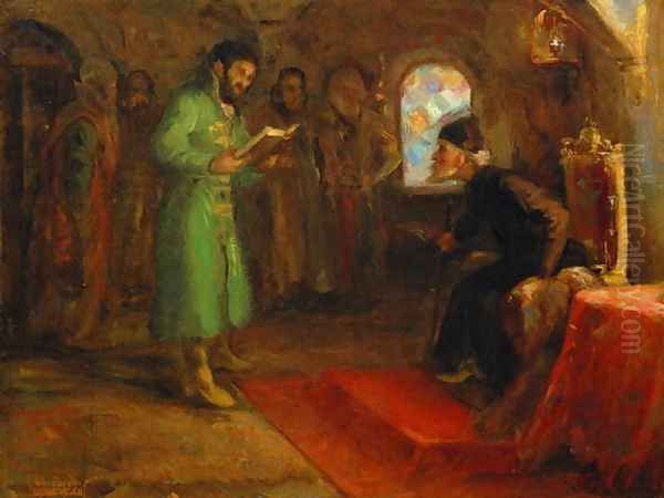 Boris Godunov with Ivan the Terrible - view 1