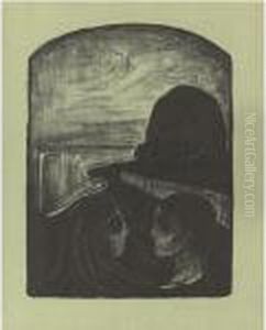 Anziehung I (woll 75) by Edvard Munch
