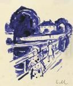 On The Bridge by Edvard Munch