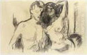 Nude Couple by Edvard Munch