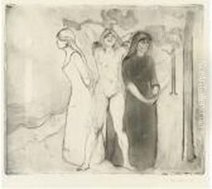 The Woman Ii by Edvard Munch