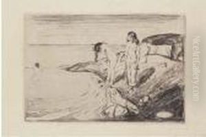 Badende Frauen (sch. 14; W. 18) by Edvard Munch
